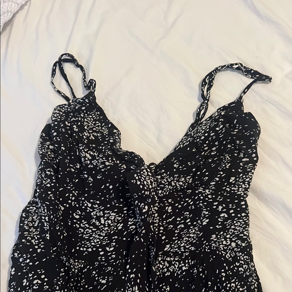 Garage Black and White Mini Dress - Picture 3 of 4